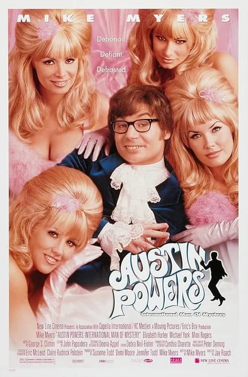 Austin Powers: International Man of Mystery film posteri