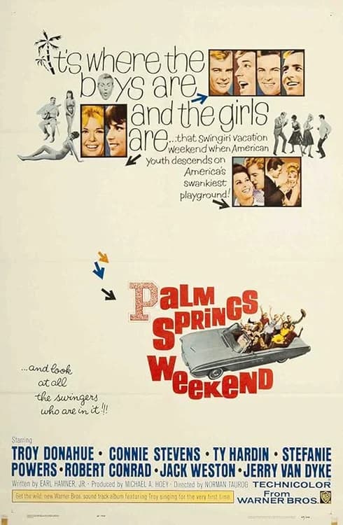 Palm Springs Weekend film posteri